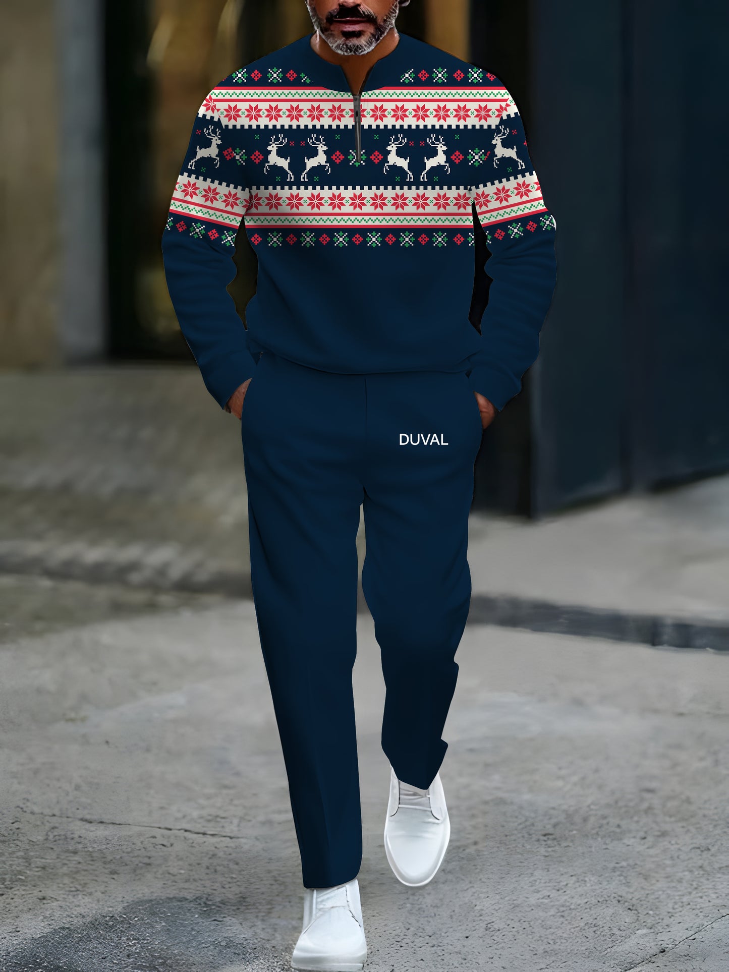 North Pole Quarter-Zip Two-Piece Sweater Set