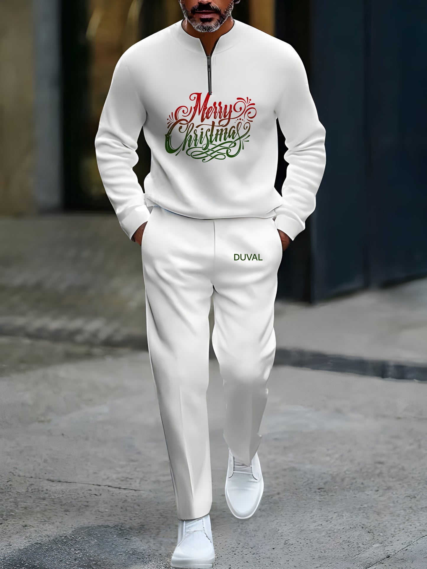 North Pole Quarter-Zip Two-Piece Sweater Set