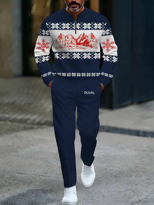 North Pole Quarter-Zip Two-Piece Sweater Set