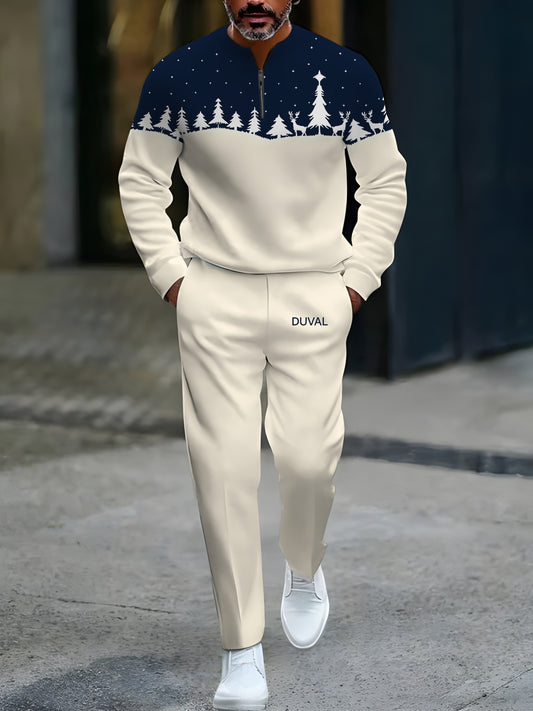 North Pole Quarter-Zip Two-Piece Sweater Set