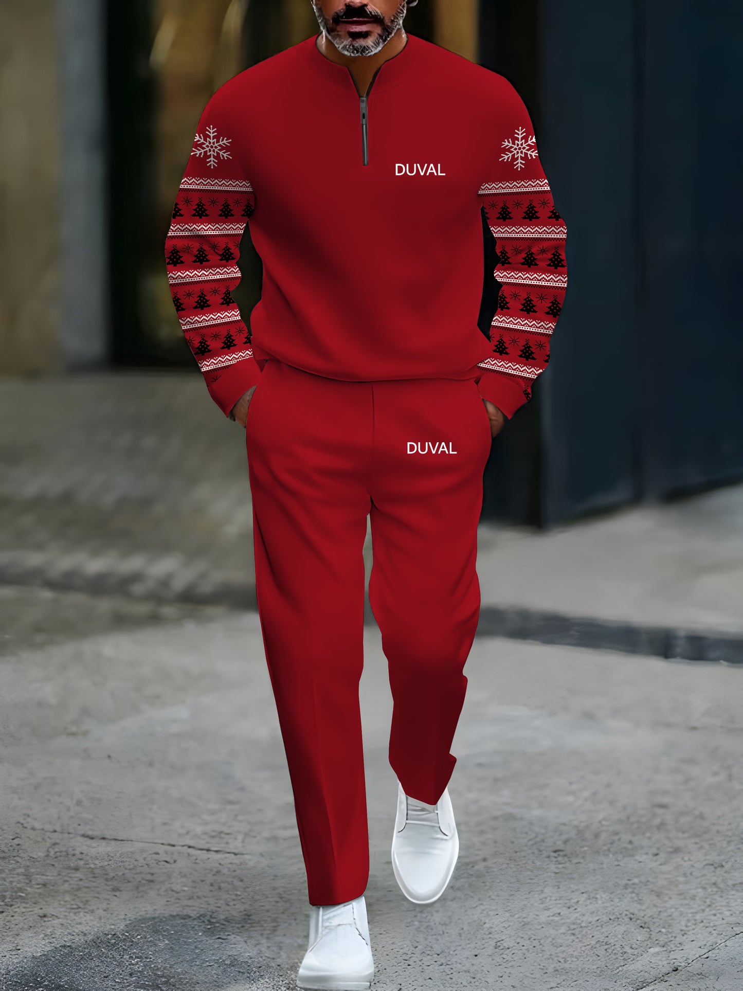 North Pole Quarter-Zip Two-Piece Sweater Set