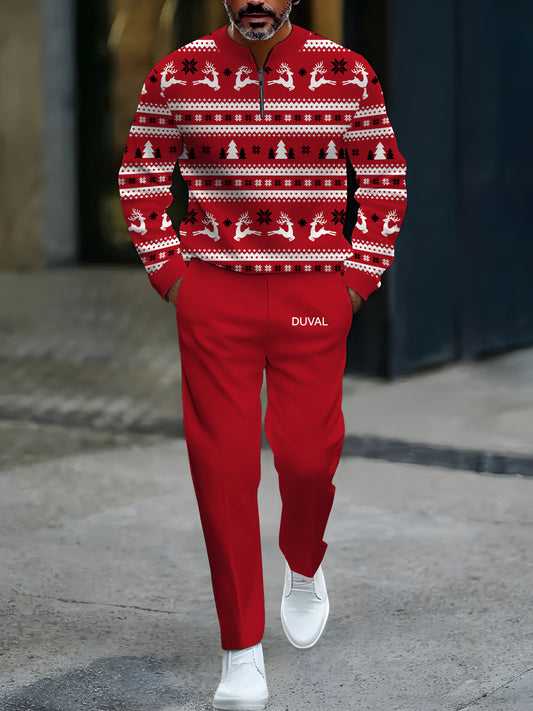 North Pole Quarter-Zip Two-Piece Sweater Set