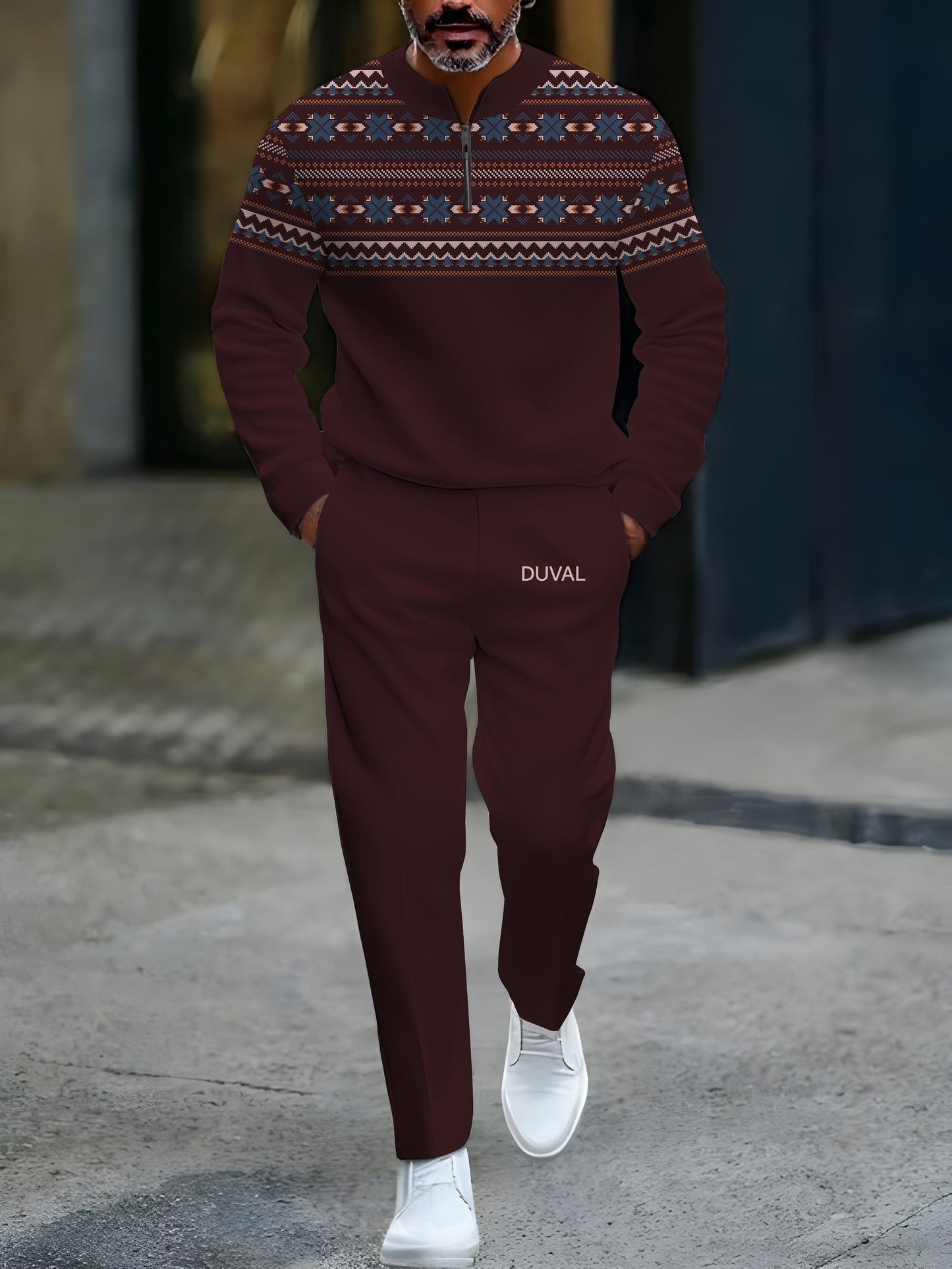 North Pole Quarter-Zip Two-Piece Sweater Set