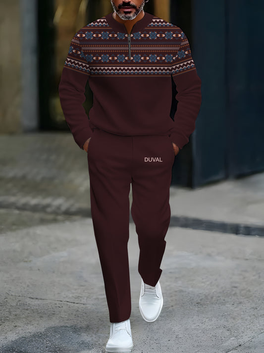 North Pole Quarter-Zip Two-Piece Sweater Set