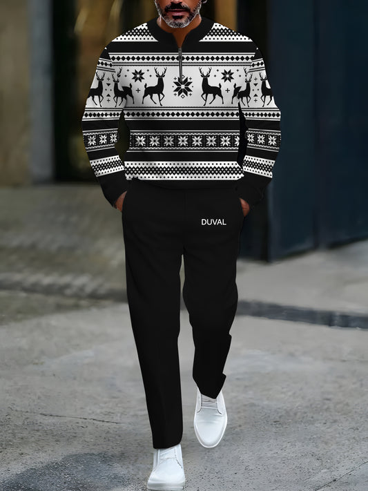 North Pole Quarter-Zip Two-Piece Sweater Set