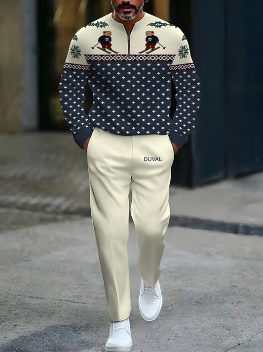 North Pole Quarter-Zip Two-Piece Sweater Set