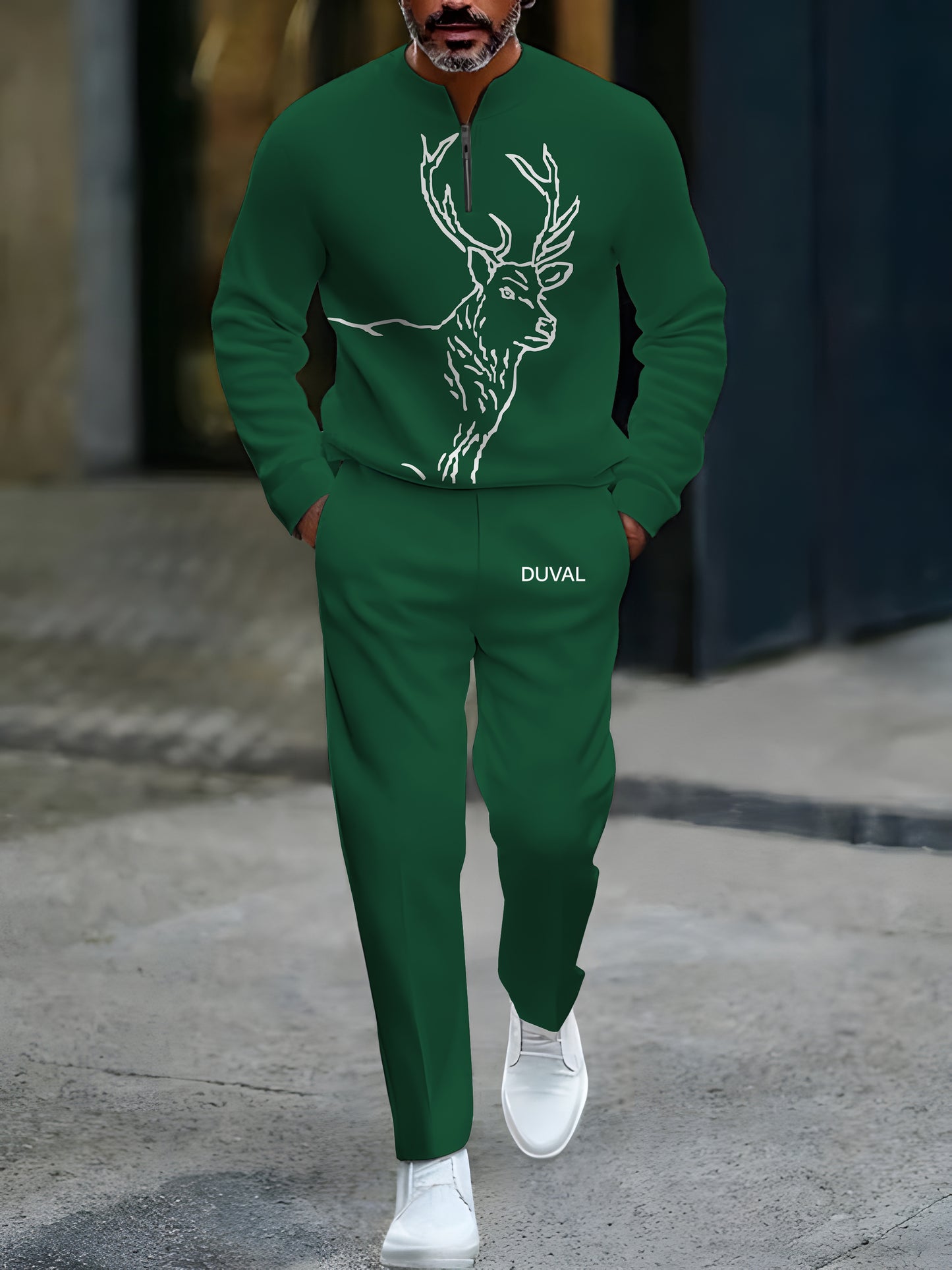 North Pole Quarter-Zip Two-Piece Sweater Set