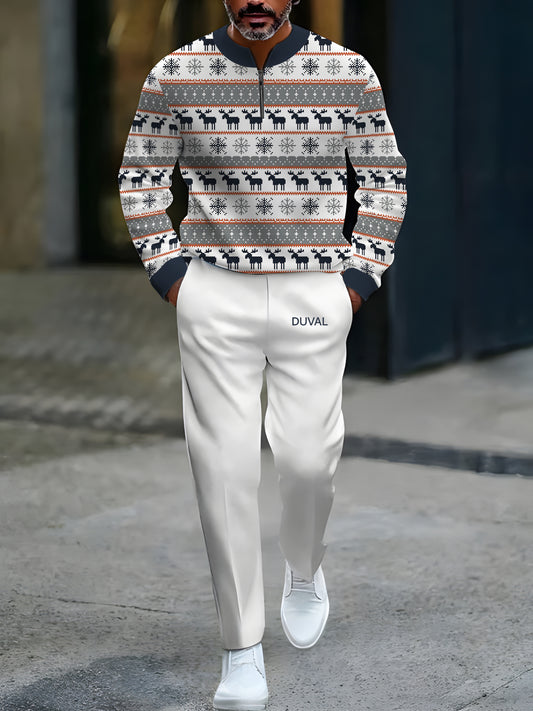 North Pole Quarter-Zip Two-Piece Sweater Set