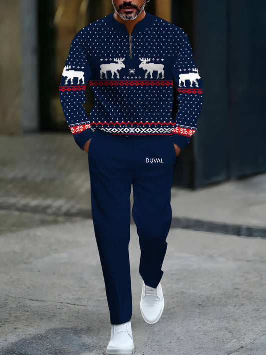 North Pole Quarter-Zip Two-Piece Sweater Set