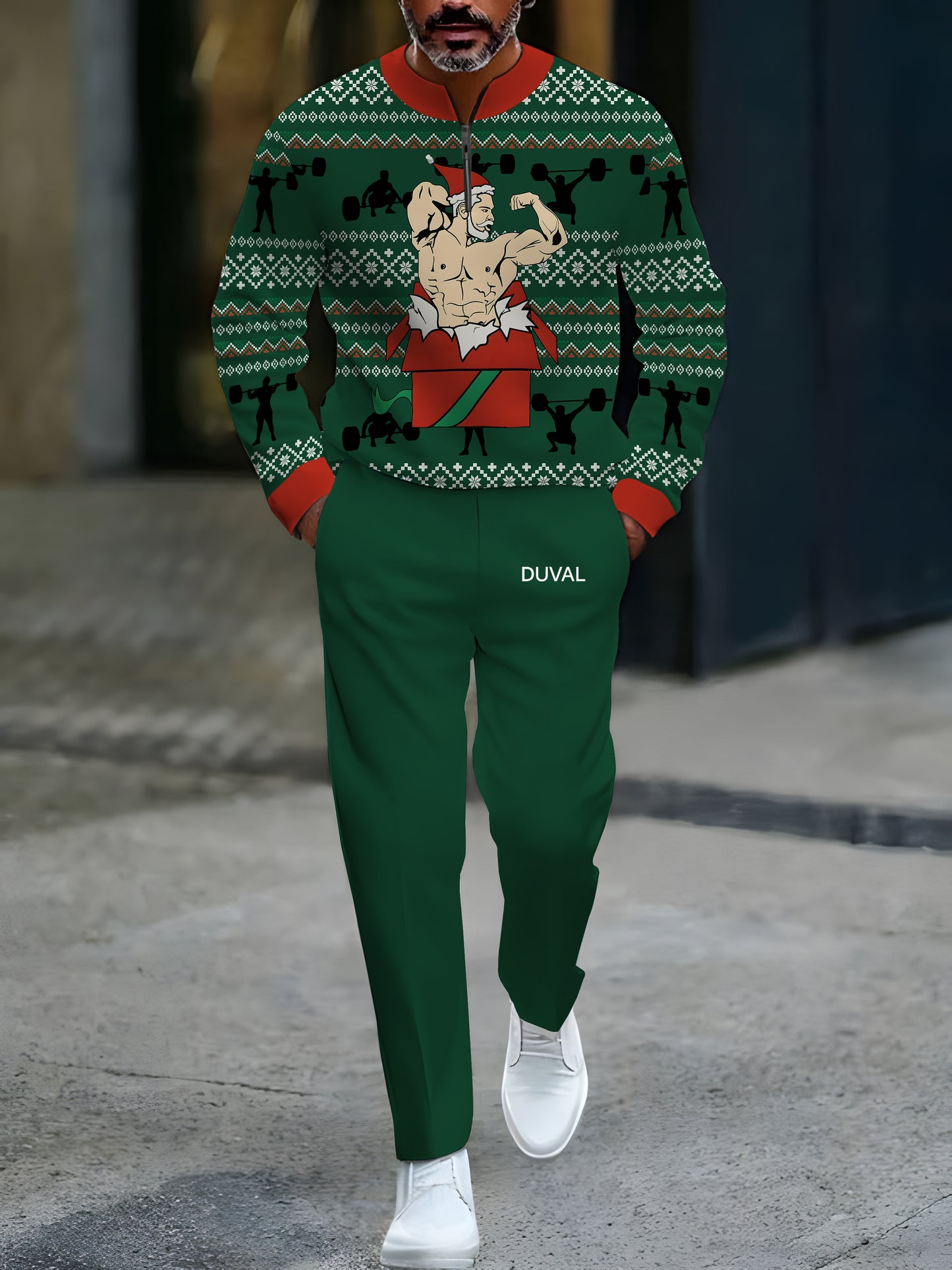 North Pole Quarter-Zip Two-Piece Sweater Set