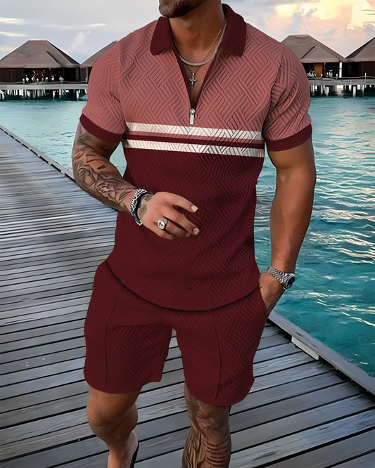 Razor Polo Shirt And Shorts Co-Ord