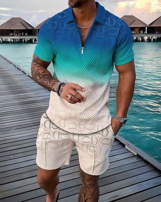 Calder Polo Shirt And Shorts Co-Ord