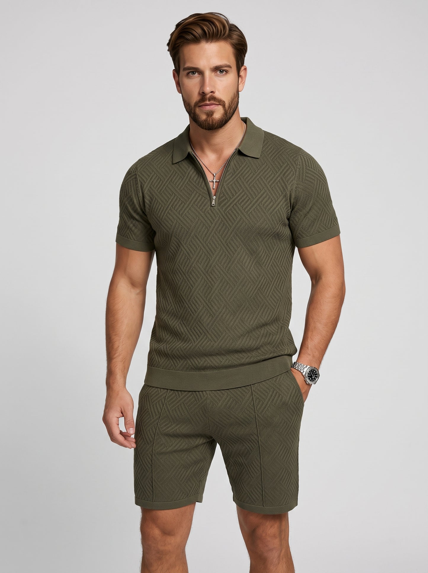The Leisure Green Polo Set