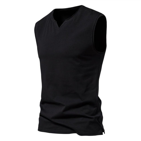 men's-solid-v-neck-tank-top