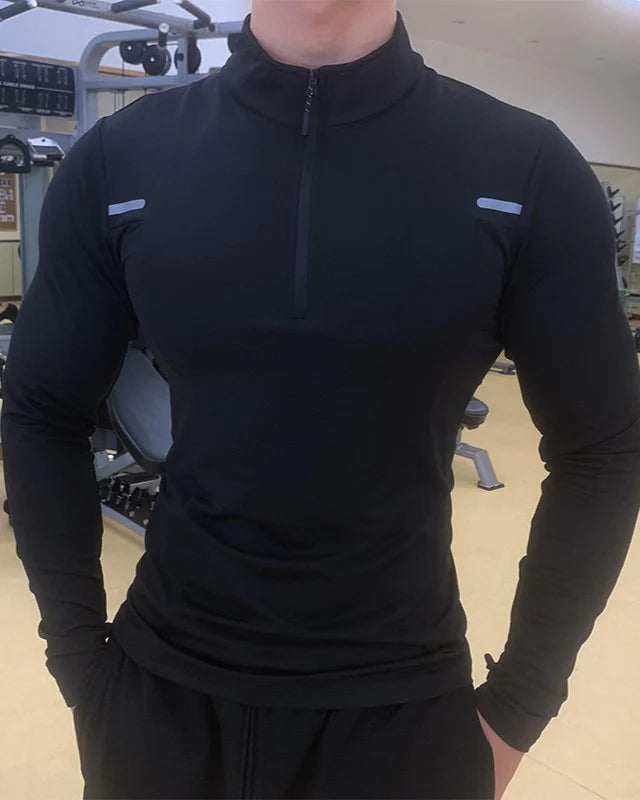 Reflective Performance Quarter-Zip Long Sleeve