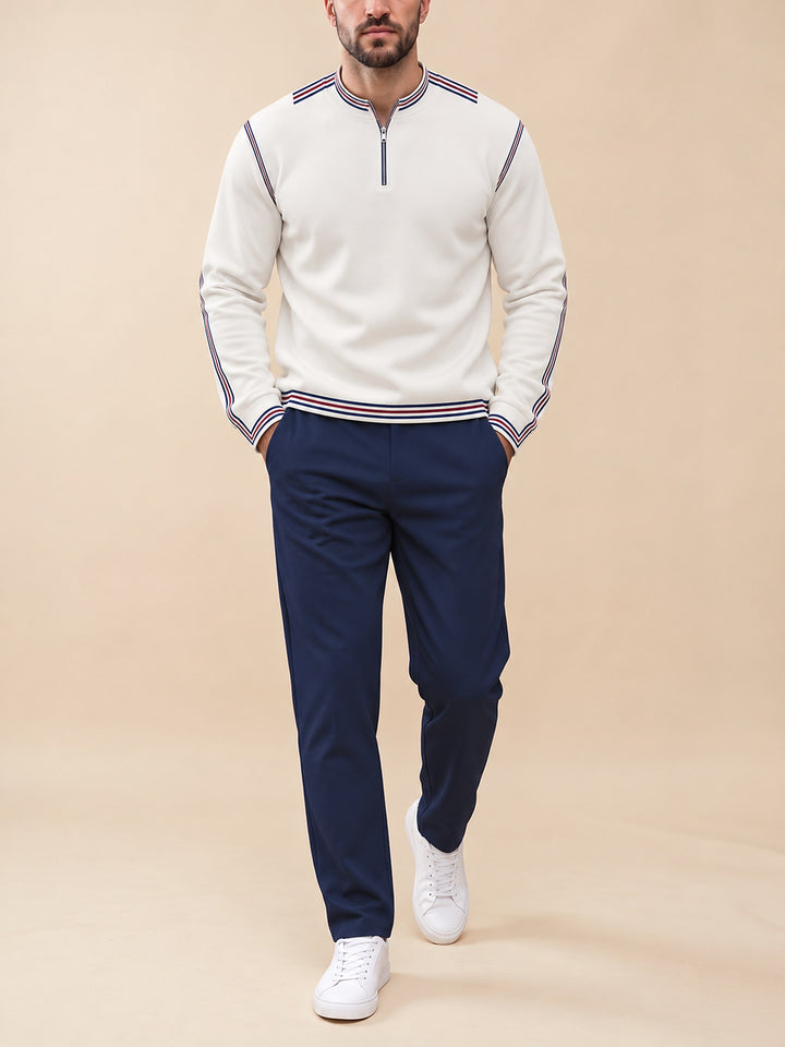 Zipper long sleeve two-piece set, Tennis Club Tipping