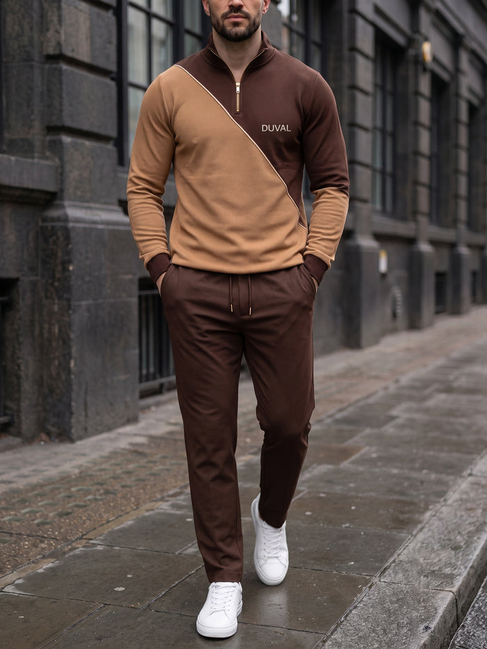 Chocolate Split — Quarter Zip Set