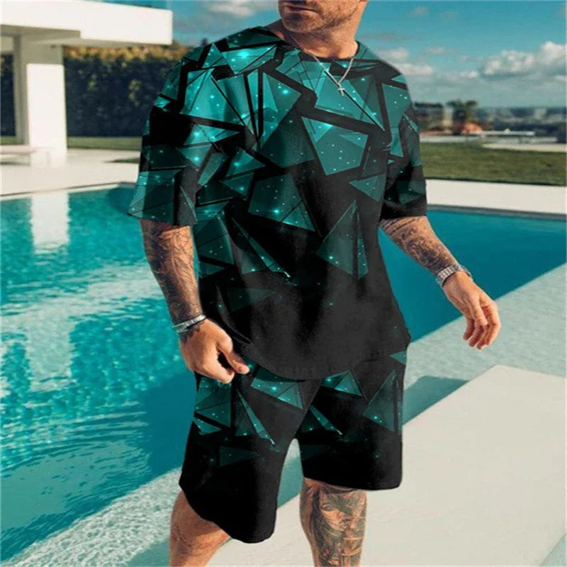 Oversized  T-Shirt & Shorts Set - DUVAL