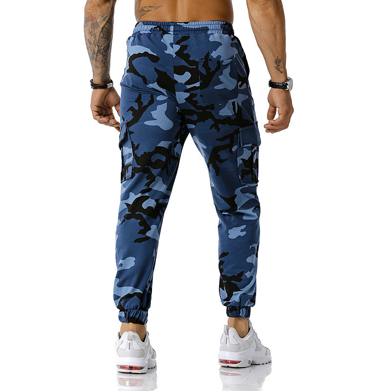 The Camo Trousers - Navy - DUVAL
