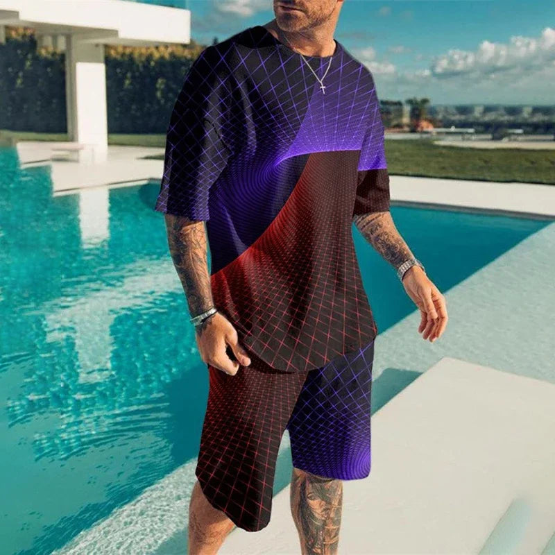 Oversized  T-Shirt & Shorts Set - DUVAL