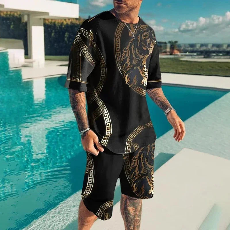 Oversized  T-Shirt & Shorts Set - DUVAL