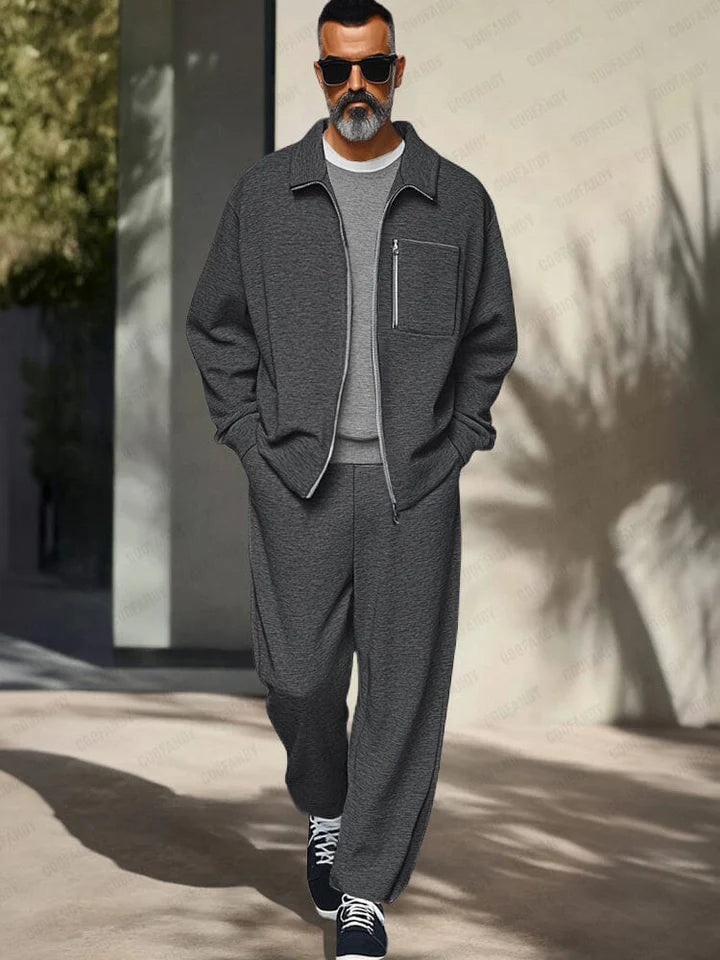 Athleisure Regular Fit Jacket Set - DUVAL