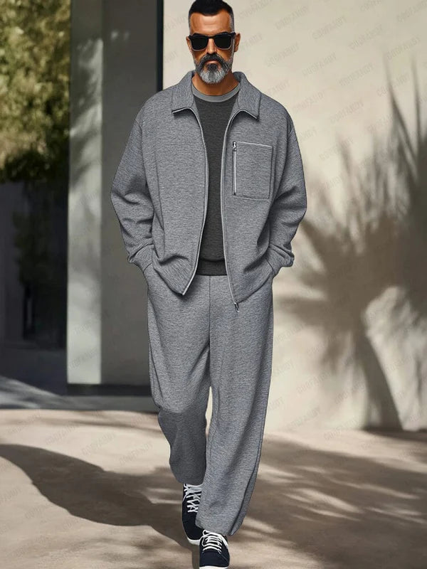 Athleisure Regular Fit Jacket Set - DUVAL