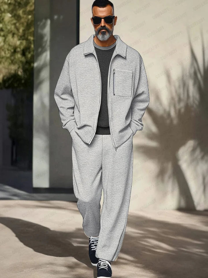 Athleisure Regular Fit Jacket Set