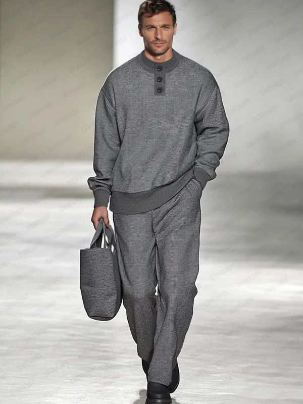 Urban Casual Waffle 2-Piece Set