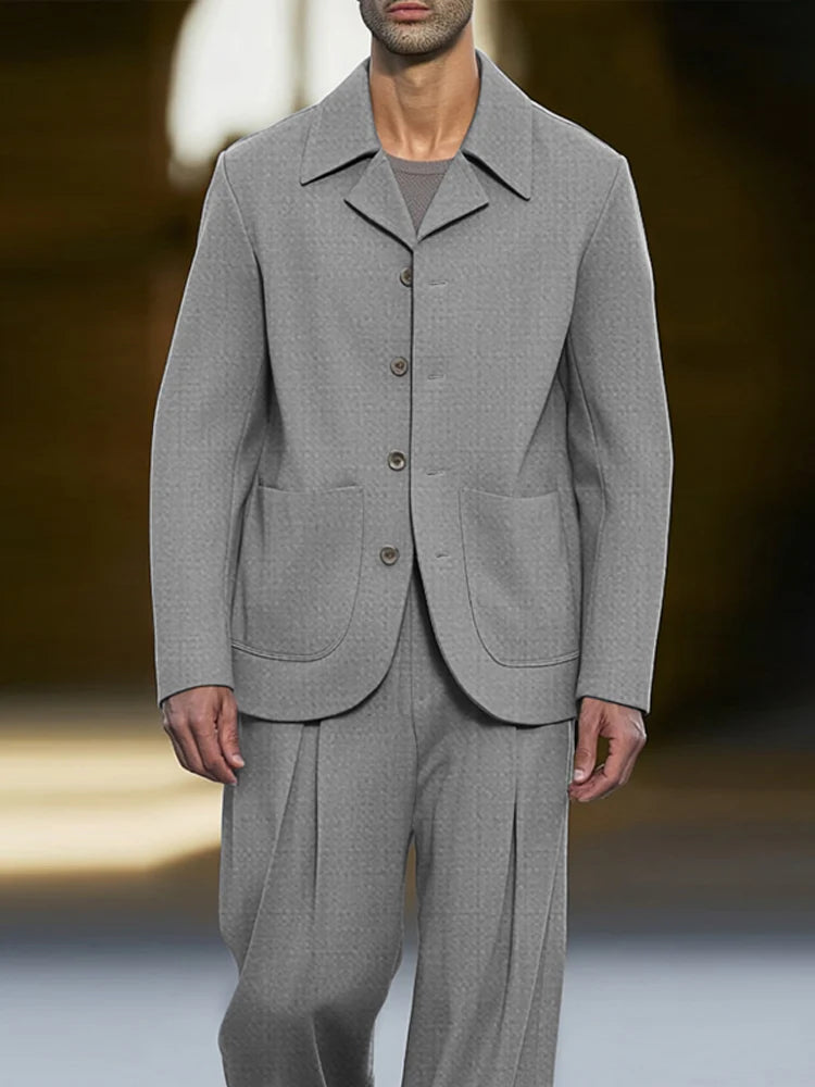 Modern Smart Casual Thin Suit Set