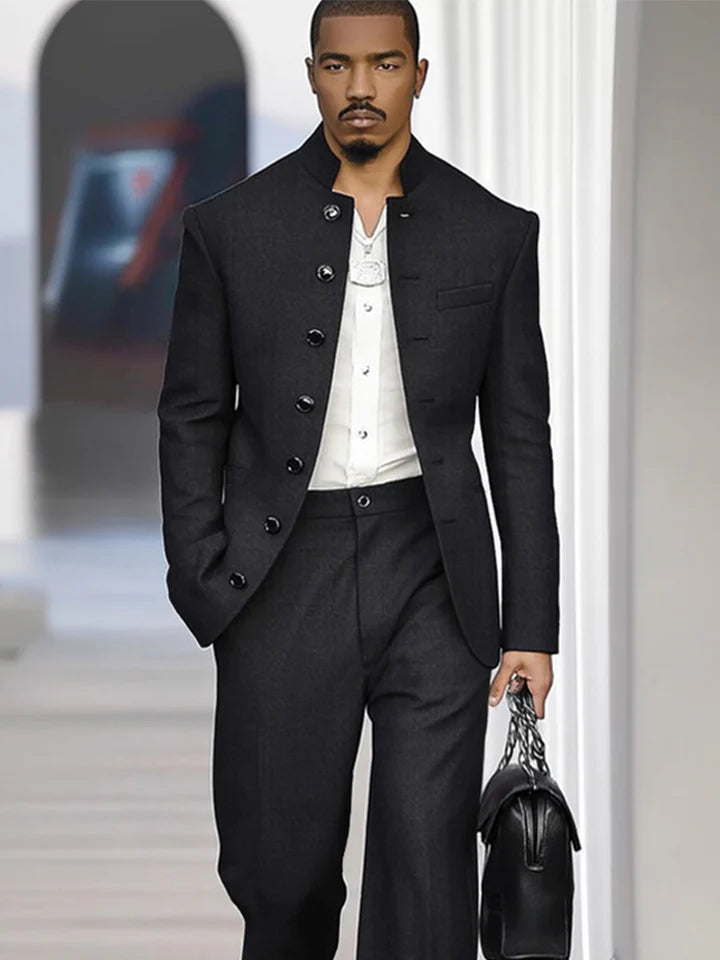 Elegant Vintage-Inspired Thin Suit Set