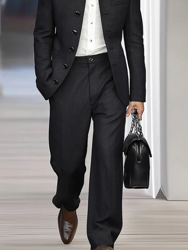 Elegant Vintage-Inspired Thin Suit Set