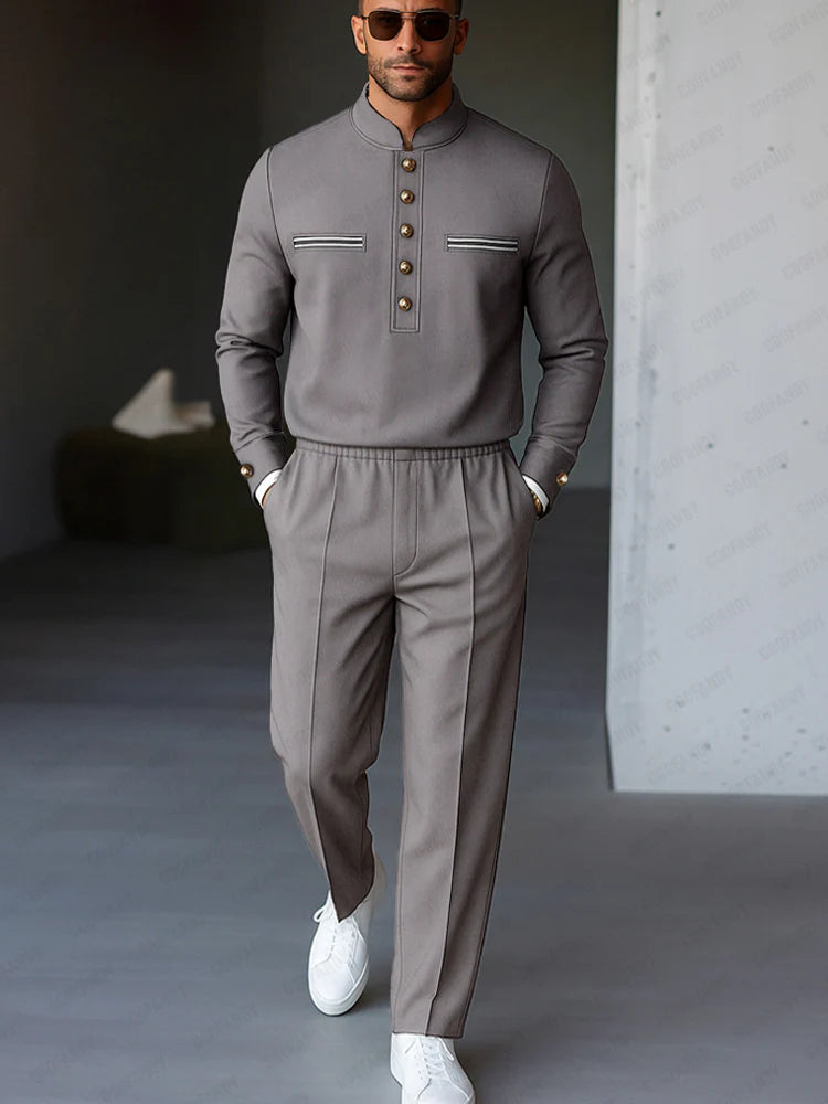 Casual Military Style Matching Set