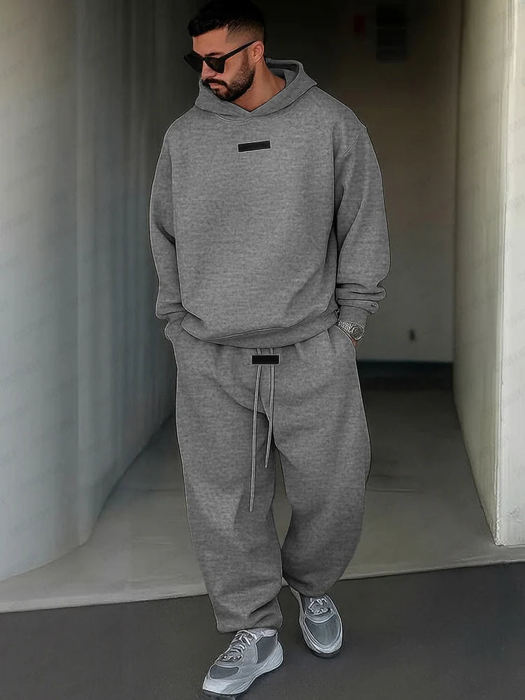 Athleisure Style Hoodie Pants Set