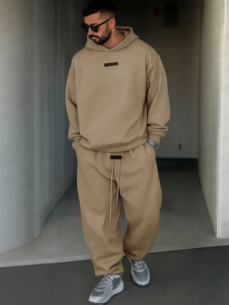 Athleisure Style Hoodie Pants Set