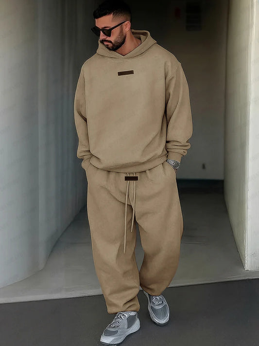 Athleisure Style Hoodie Pants Set