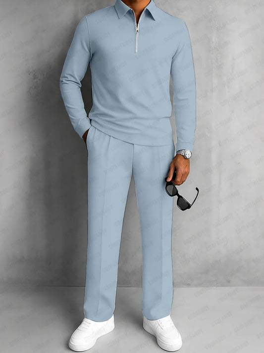 Modern Polo and Pants Sporty Set