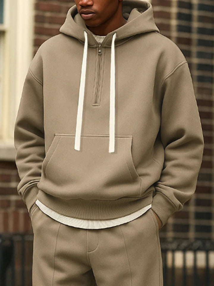 Sporty Loose Fit Hoodie Jogger Pants Set - DUVAL