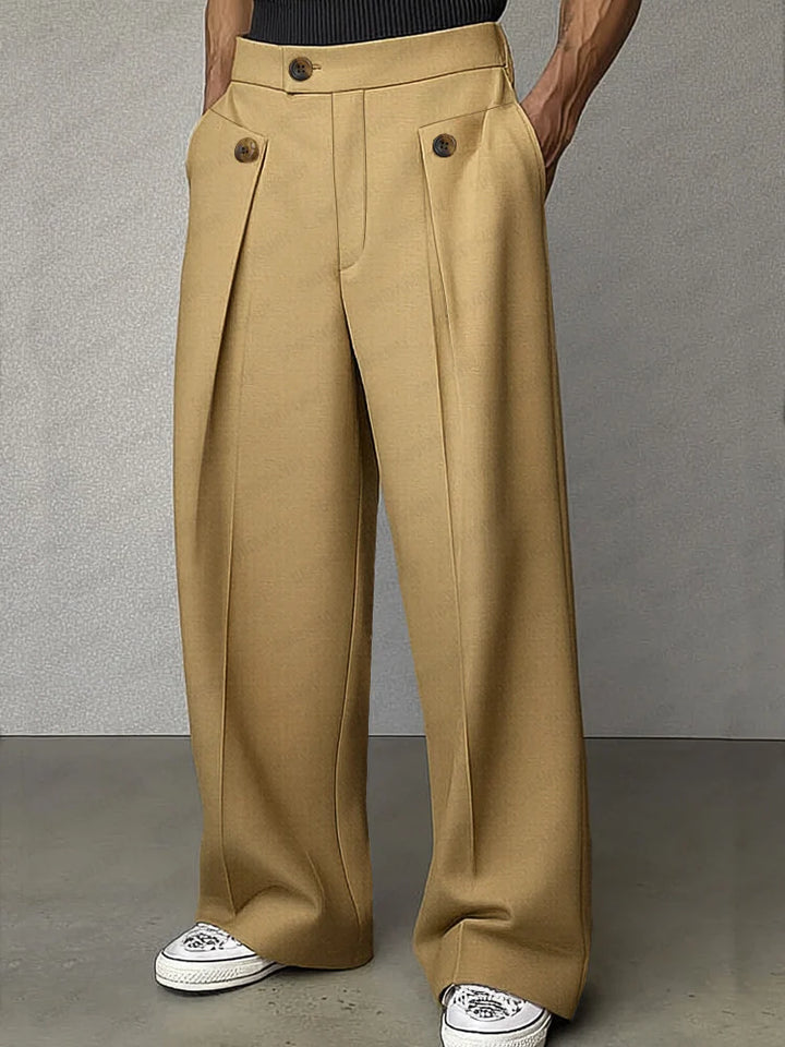 Smart Casual Tailored High Waist Pants - DUVAL
