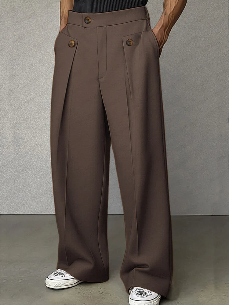 Smart Casual Tailored High Waist Pants - DUVAL