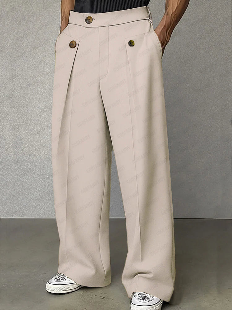 Smart Casual Tailored High Waist Pants - DUVAL