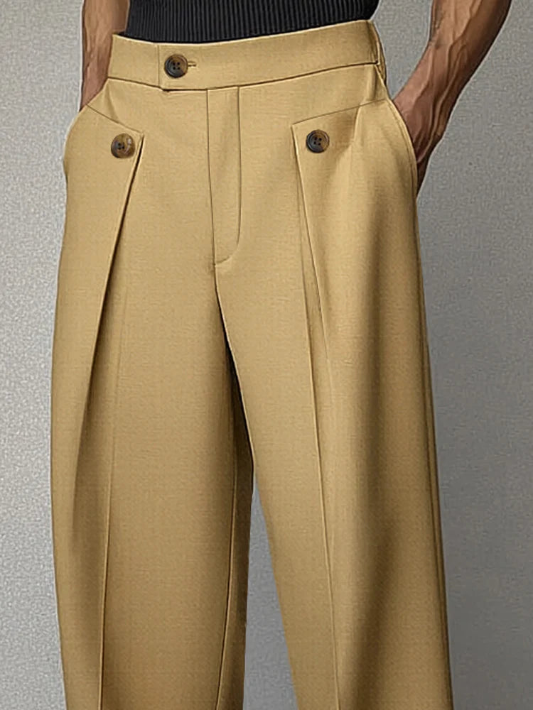 Smart Casual Tailored High Waist Pants - DUVAL
