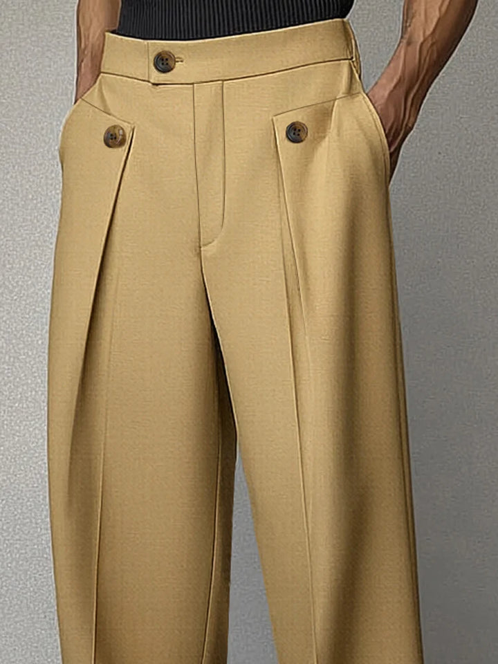 Smart Casual Tailored High Waist Pants - DUVAL