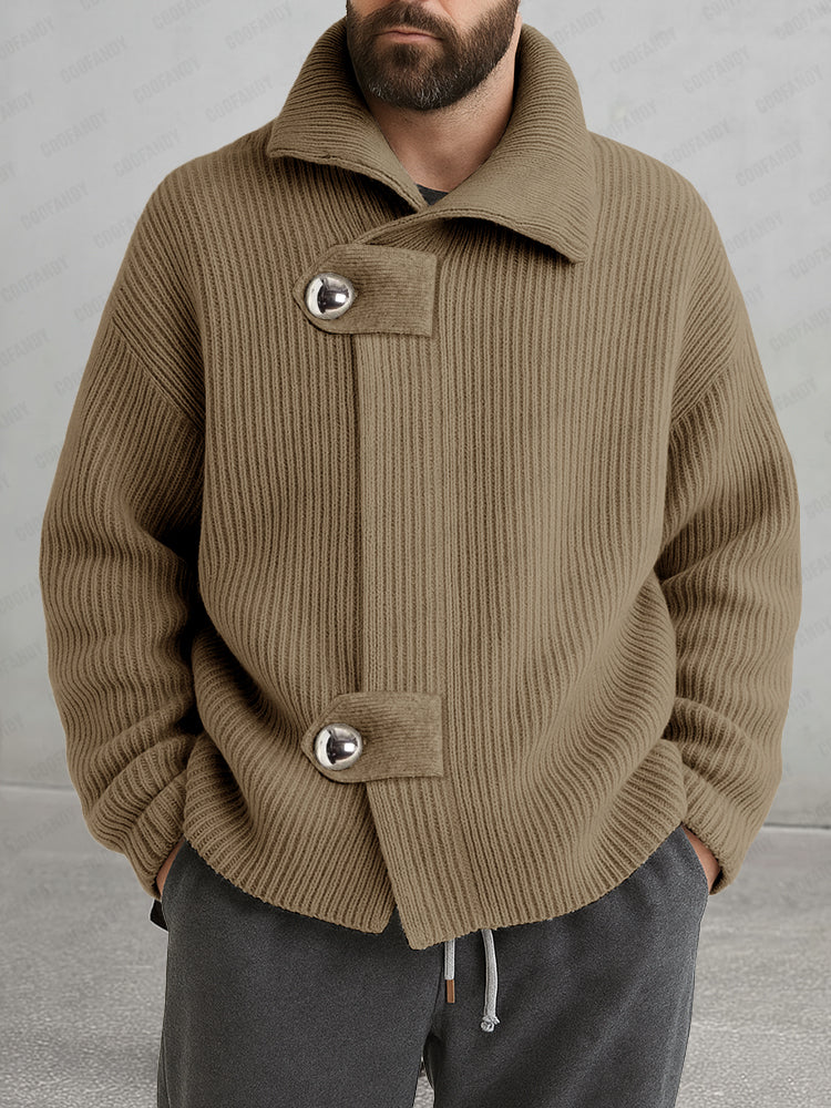 Trendy Relaxed Fit Knit Cardigan