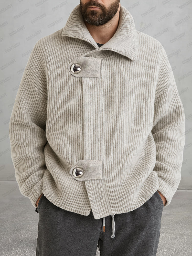 Trendy Relaxed Fit Knit Cardigan