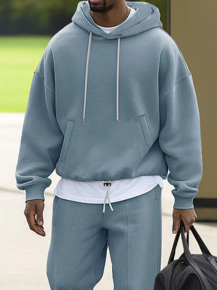 Unique Loose Fit Hoodie Jogger Pants Set - DUVAL