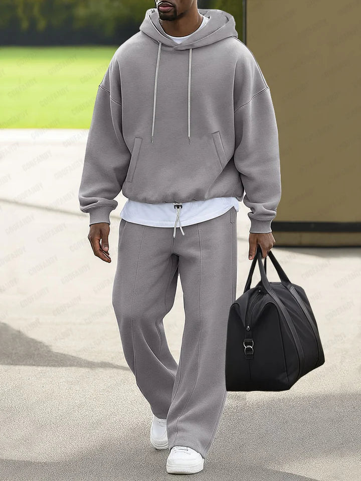 Unique Loose Fit Hoodie Jogger Pants Set - DUVAL