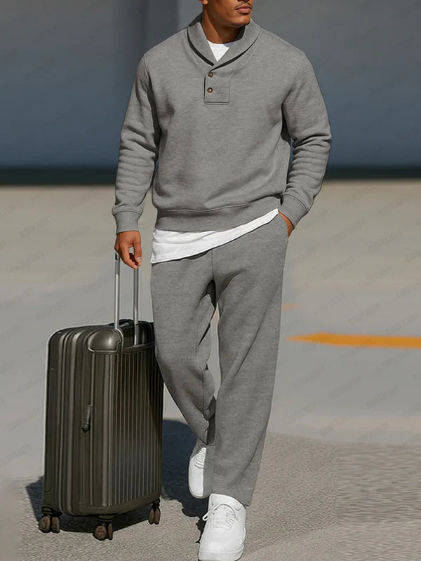 Versatile Casual Sweatshirt Pants Set