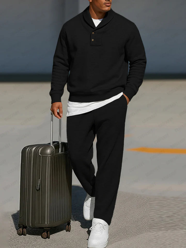 Versatile Casual Sweatshirt Pants Set