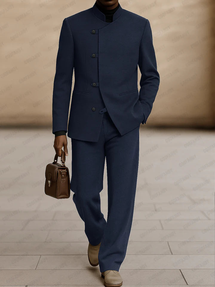 Smart Casual Minimalism 2-Piece Suit Set